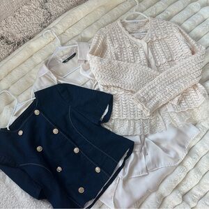 Zara Corporate Girly Blouse Set